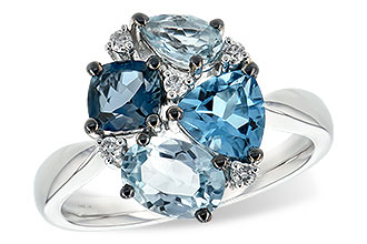 A198-37911: LDS RG 2.57 BLUE TOPAZ 2.65 TGW