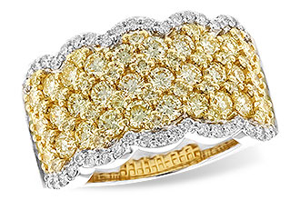 B282-93375: LDS DIA WED RG 1.90 YELLOW DIAS 2.20 TW