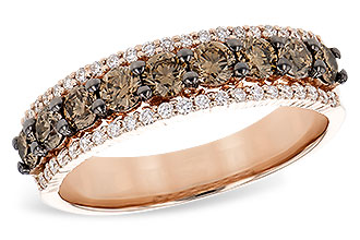 E282-07984: LDS WED RG .80 TW BROWN DIAS 1.00 TW