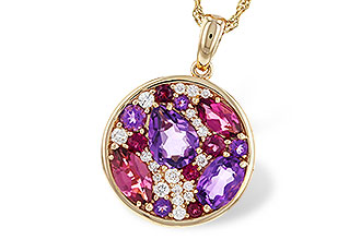 E283-88902: NECK 1.83 TW SEMI-PRECIOUS (P.TOUR, AMY) 2.00 TGW