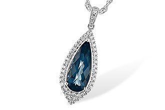 G198-39738: NECK 2.40 LONDON BLUE TOPAZ 2.65 TGW