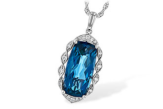 G199-28820: NECK 6.70 LONDON BLUE TOPAZ 6.81 TGW