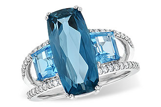 G199-33402: LDS RG 6.40 TW BLUE TOPAZ 6.67 TGW