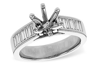 H283-82511: LDS SEMI DIA RG .50 TW BAGUETTES