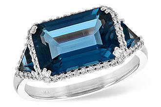 K199-29765: LDS RG 4.60 TW LONDON BLUE TOPAZ 4.82 TGW (12x8MM)